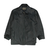 Black Solid Leather Jacket