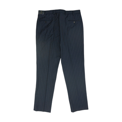 Navy Striped Regular Pants
