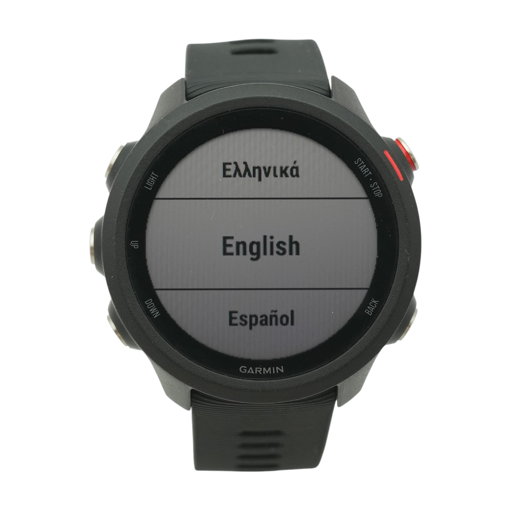 30mm Forerunner 245 Music Black Smartwatch Black Band S/M