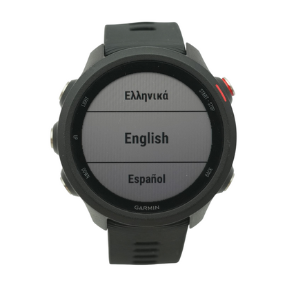 30mm Forerunner 245 Music Black Smartwatch Black Band S/M
