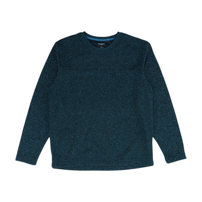 Teal Solid Sweatshirt Pullover