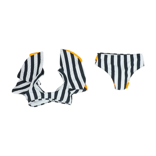 Hover Black Striped Two-Piece