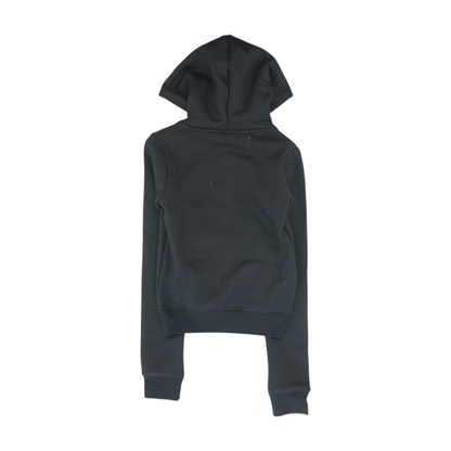 Black Solid Hoodie Pullover