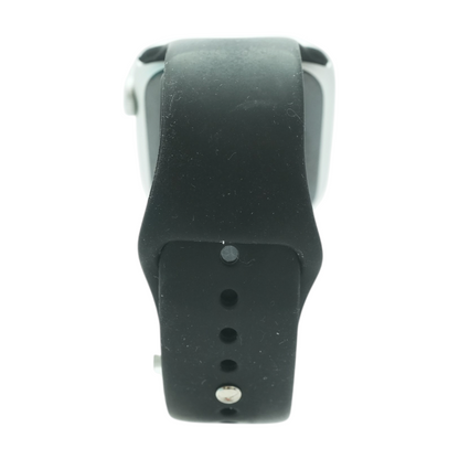 45mm Series 9 Silver Smartwatch Black Band M/L
