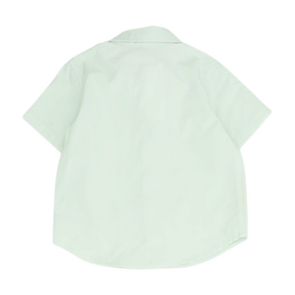 Green Short Sleeve Button Down
