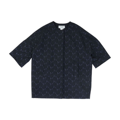 Navy Floral Lightweight Jacket