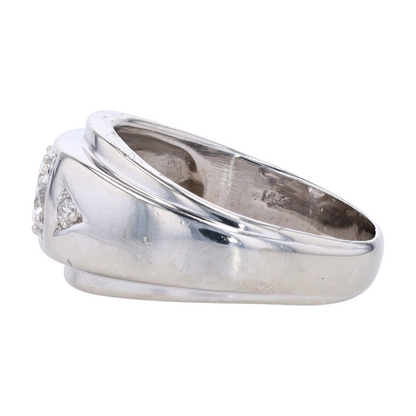 1 1/10 ctw 14K White Gold Diamond Fashion Ring