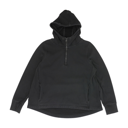 Black Solid Hoodie Pullover
