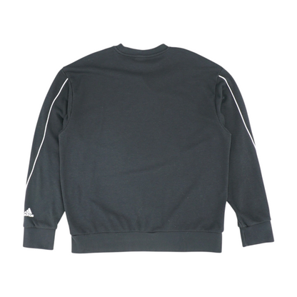 Black Solid Sweatshirt Pullover