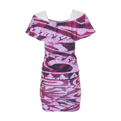 Multi Print Mini Dress