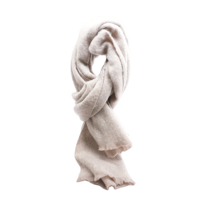 Beige Polyester Scarf