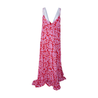 Pink Floral Maxi Dress