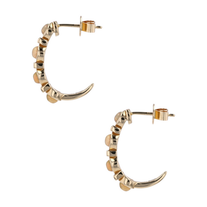 9/10 ctw 14K Yellow Gold Opal Drop Earrings