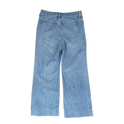 Blue Plus Wide Leg Jeans