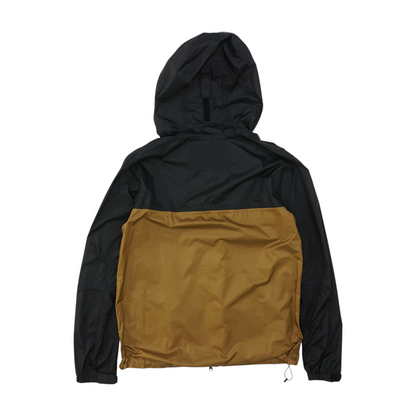 Brown Color Block Rain Jacket
