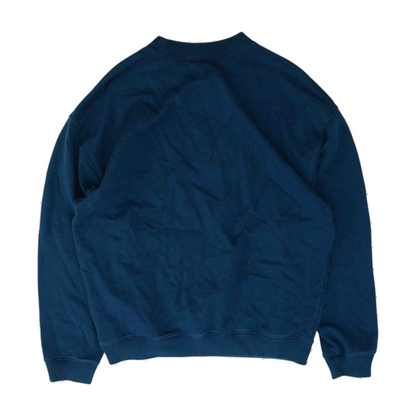 Blue Solid Sweatshirt Pullover