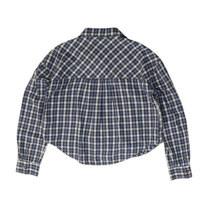 Blue Plaid Flannel Button Down
