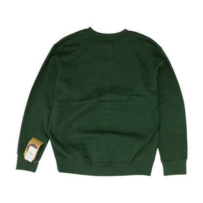 Green Solid Sweatshirt Pullover