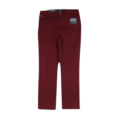 Burgundy Petite Straight Jeans