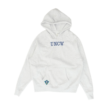 Gray UNCW Seahawks Solid Hoodie Pullover