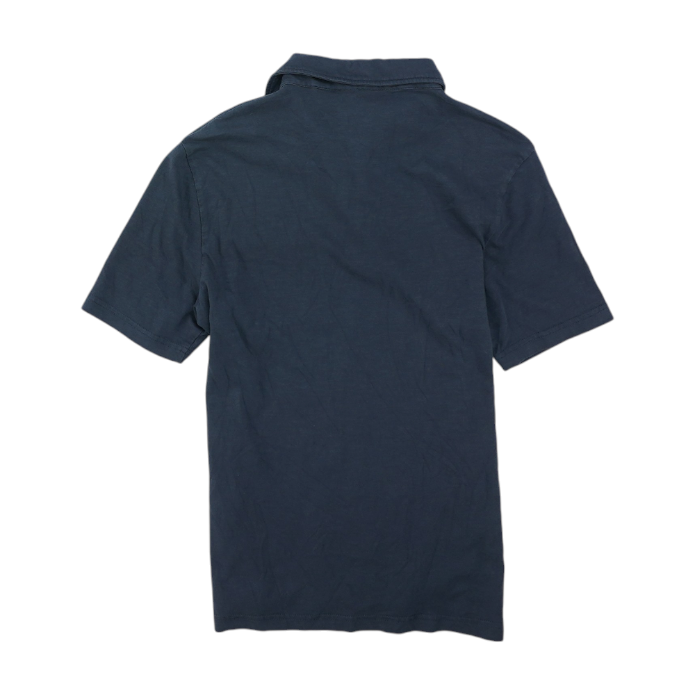 Navy Solid Short Sleeve Polo