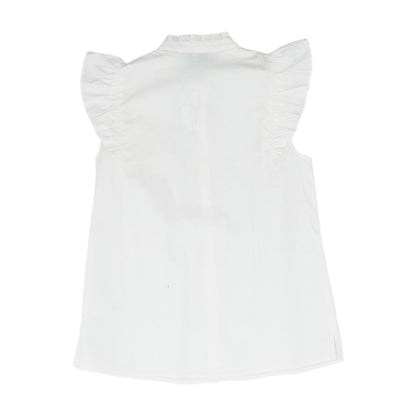 White Solid Button Down