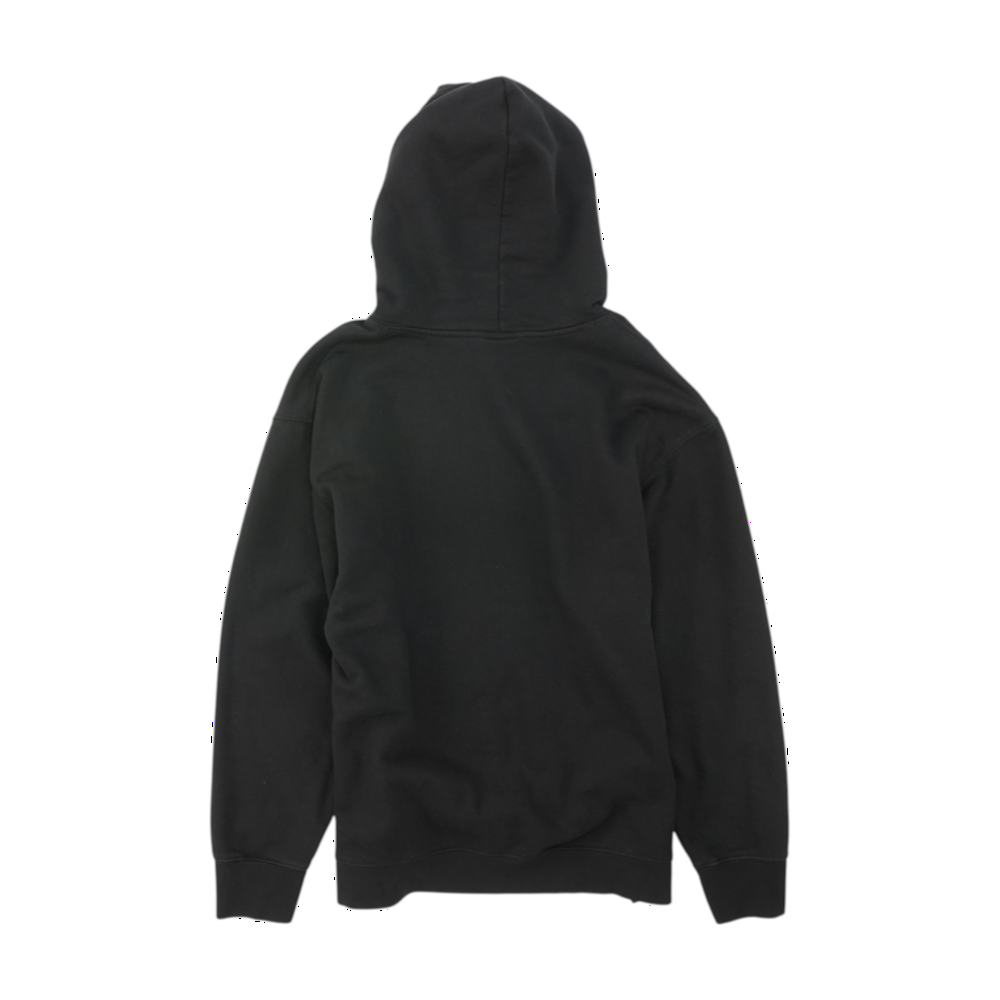 Black Solid Hoodie Pullover