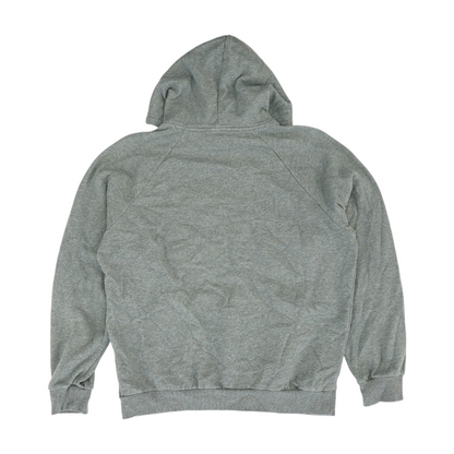 Gray Solid Hoodie Pullover