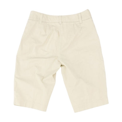 Beige Solid Chino Shorts