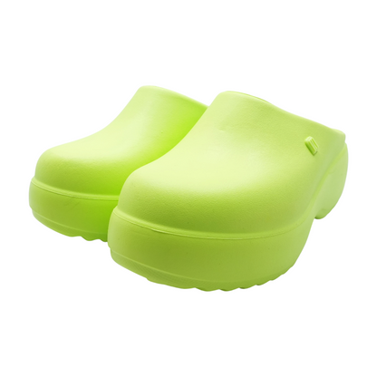Green Slip-On Flats