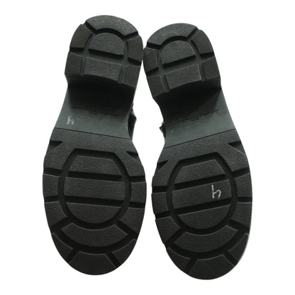 Black Lobermountai Leather Lace-Up Boots