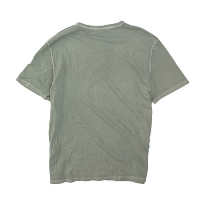 Green Solid Henley T-Shirt