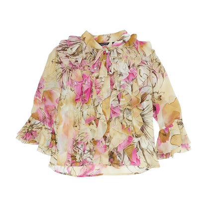 Beige Floral Blouse