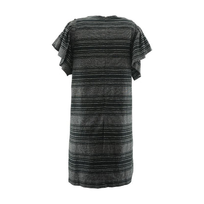 Black Striped Midi Dress