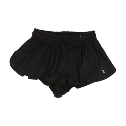 Black Solid Active Shorts