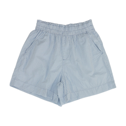 Blue Striped Chino Shorts