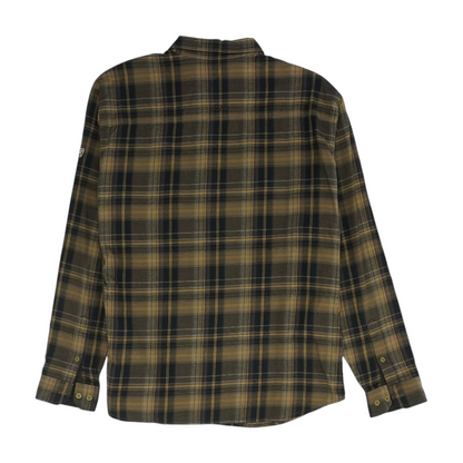 Brown Plaid Flannel Button Down