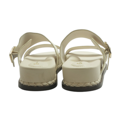 Cream Flat Sandals