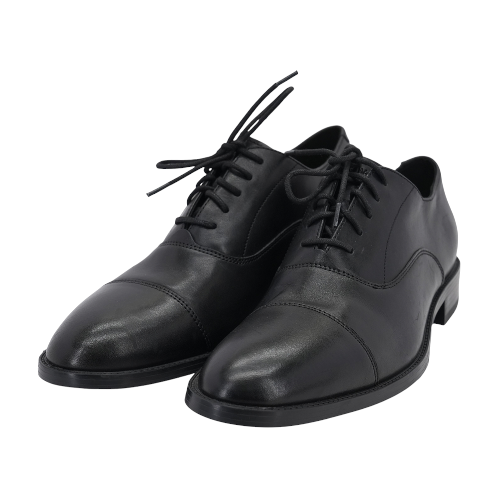 Black Lace-Up Dress Shoes