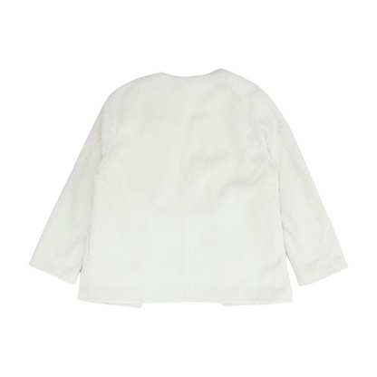 Ivory Solid Blazer