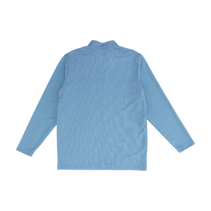 Gray Solid 1/4 Zip Pullover
