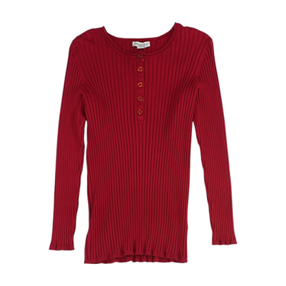 Red Plus Pullover Sweater