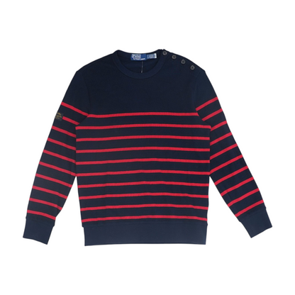 Red Striped Pullover Sweater