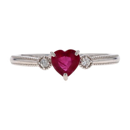 Platinum Ruby Fashion Ring