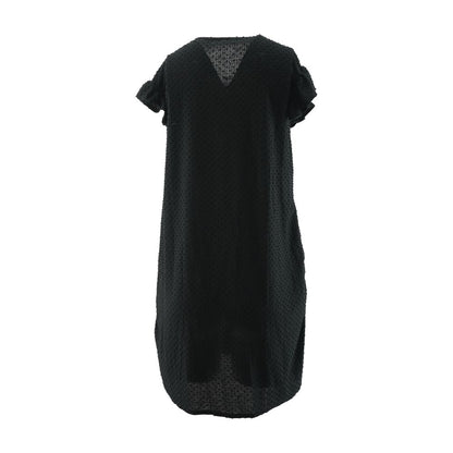 Black Solid Mini Dress
