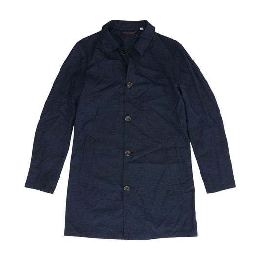 Navy Wool Blend Jacket