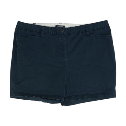 Navy Petite Solid Chino Shorts
