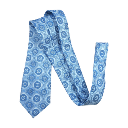 Blue Floral Neck Tie