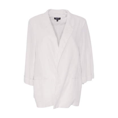 White Plus Solid Blazer