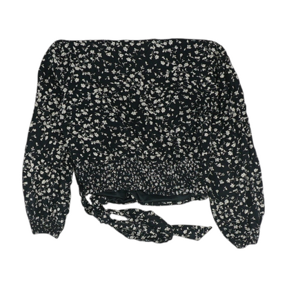 Black Floral Blouse